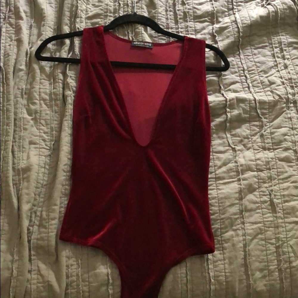 Red bodysuit